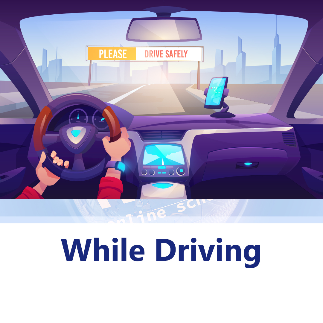 avoid listening or leanring while you driving